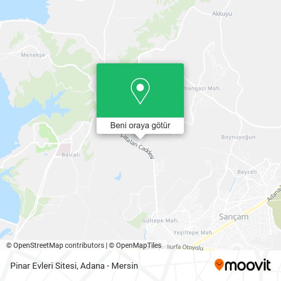 Pinar Evleri Sitesi harita
