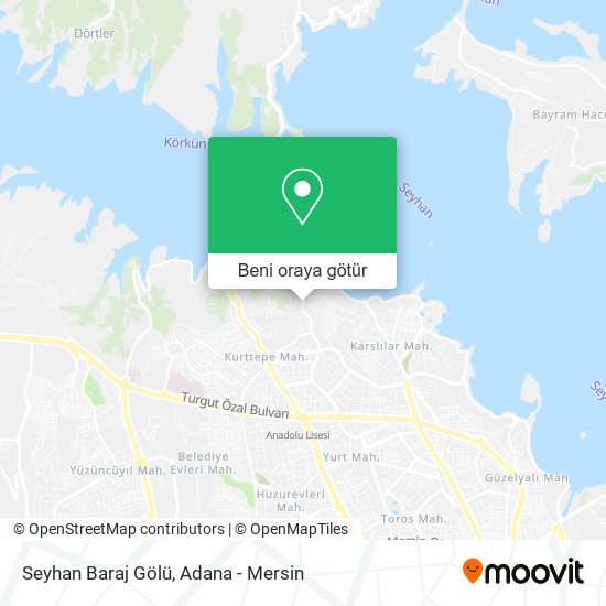 Seyhan Baraj Gölü harita