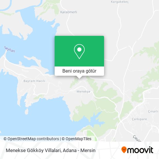 Menekse Gökköy Villalari harita