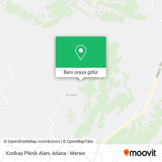 Kızılkaş Piknik Alanı harita