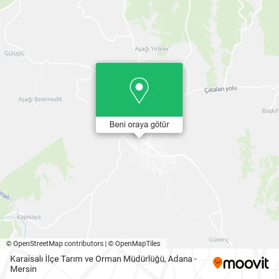 Karaisalı İlçe Tarım ve Orman Müdürlüğü harita