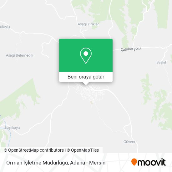 Orman İşletme Müdürlüğü harita
