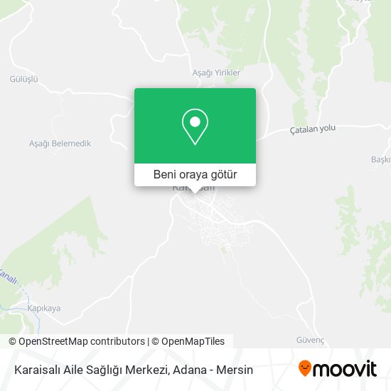 Karaisalı Aile Sağlığı Merkezi harita