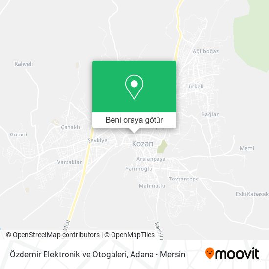 Özdemir Elektronik ve Otogaleri harita