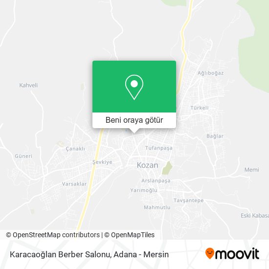 Karacaoğlan Berber Salonu harita