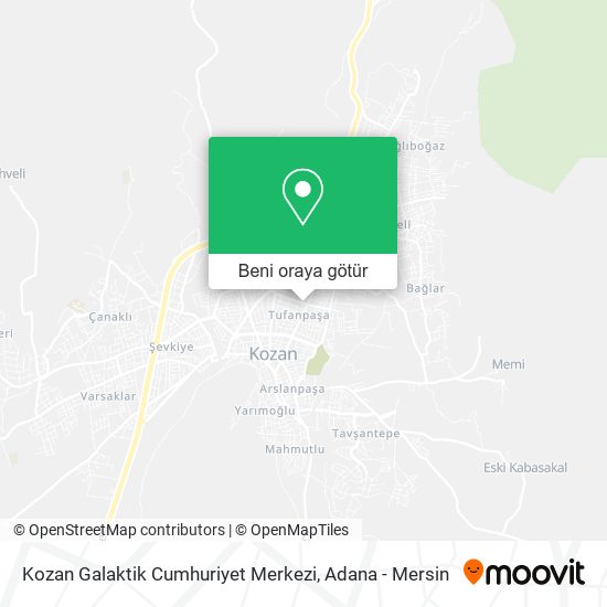 Kozan Galaktik Cumhuriyet Merkezi harita