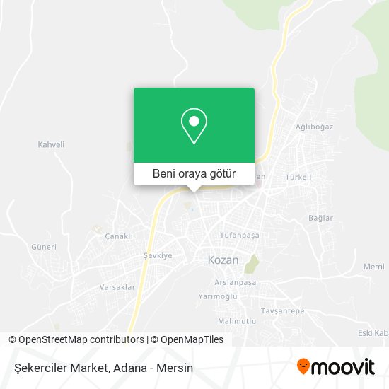Şekerciler Market harita