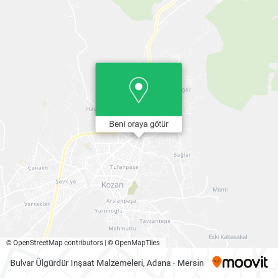 Bulvar Ülgürdür Inşaat Malzemeleri harita
