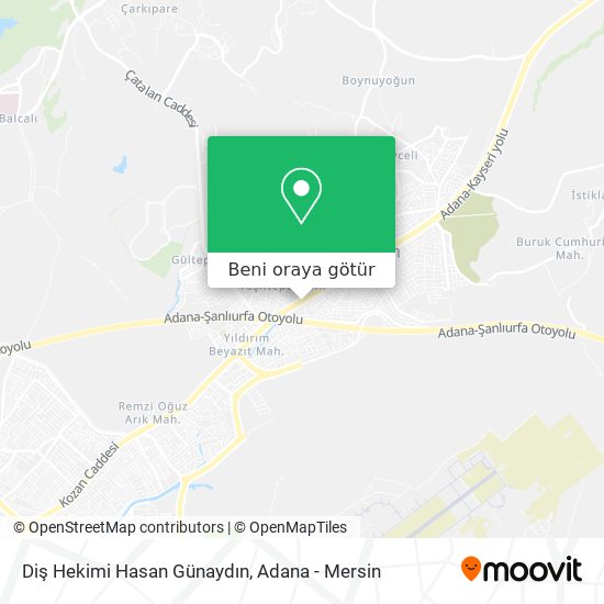 Diş Hekimi Hasan Günaydın harita