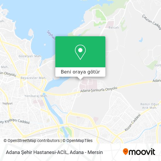 Adana Şehir Hastanesi-ACİL harita
