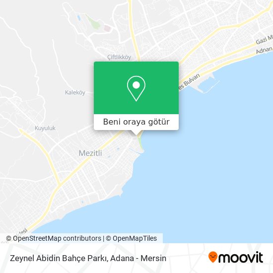 Zeynel Abidin Bahçe Parkı harita