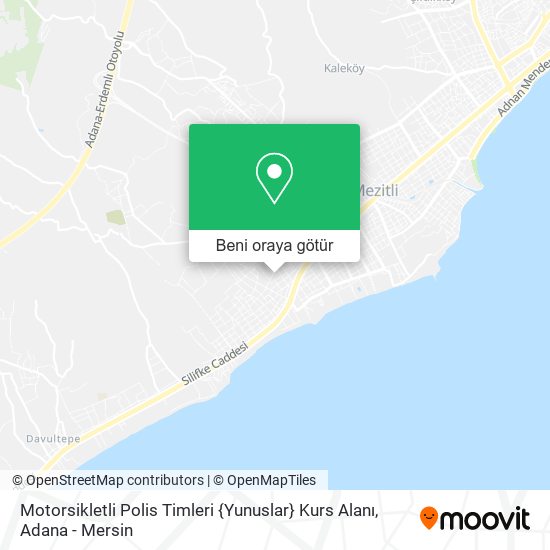 Motorsikletli Polis Timleri {Yunuslar} Kurs Alanı harita