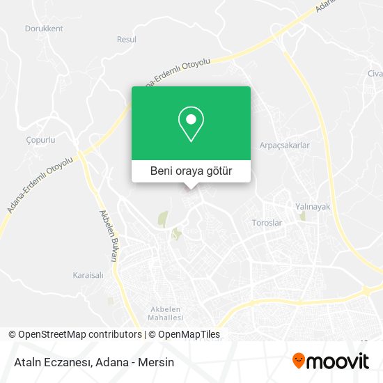 Ataln Eczanesı harita