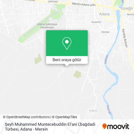 Şeyh Muhammed Muntecebuddin El'ani L'bağdadi Türbesi harita