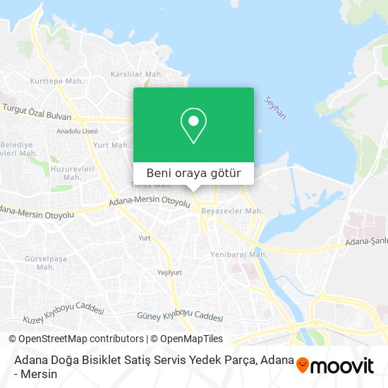 Adana Doğa Bisiklet Satiş Servis Yedek Parça harita