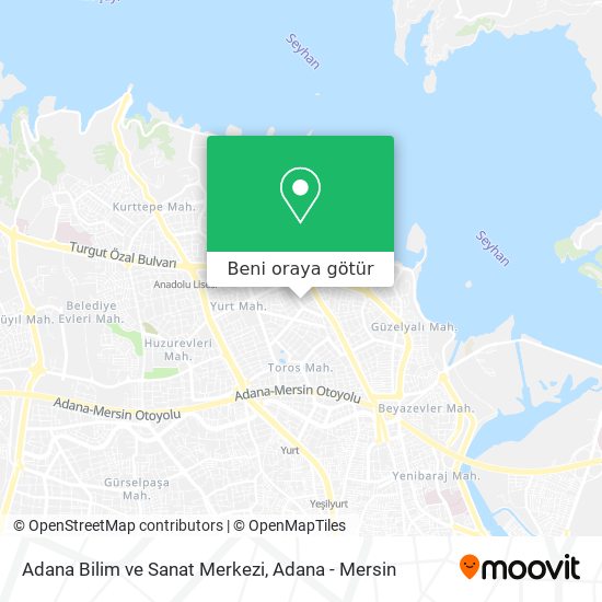 Adana Bilim ve Sanat Merkezi harita