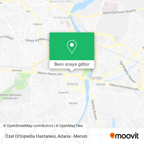 Özel Ortopedia Hastanesi harita