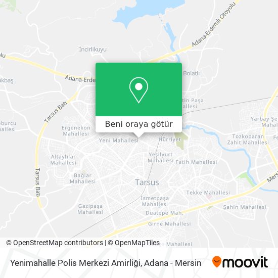 Yenimahalle Polis Merkezi Amirliği harita