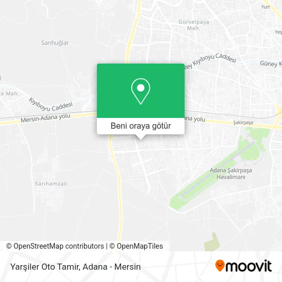 Yarşiler Oto Tamir harita