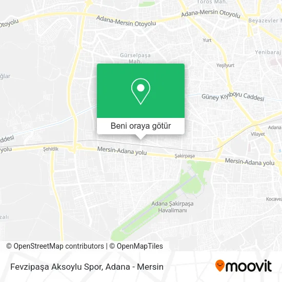 Fevzipaşa Aksoylu Spor harita