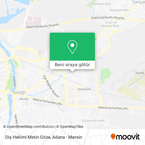 Diş Hekimi Metin Göze harita