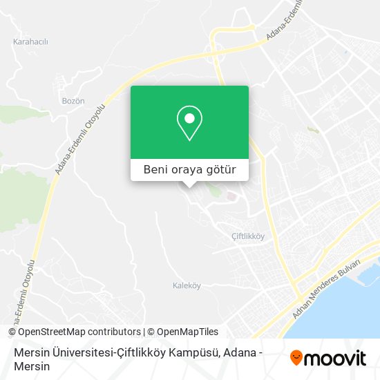 Mersin Üniversitesi-Çiftlikköy Kampüsü harita