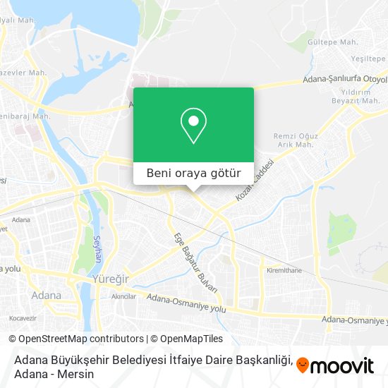 Adana Büyükşehir Belediyesi İtfaiye Daire Başkanliği harita