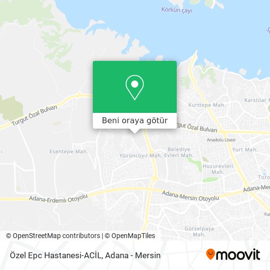 Özel Epc Hastanesi-ACİL harita