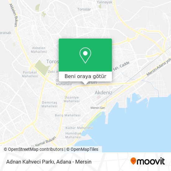 Adnan Kahveci Parkı harita