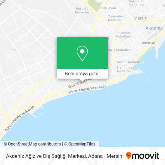 Akdeniz Ağız ve Diş Sağlığı Merkezi harita