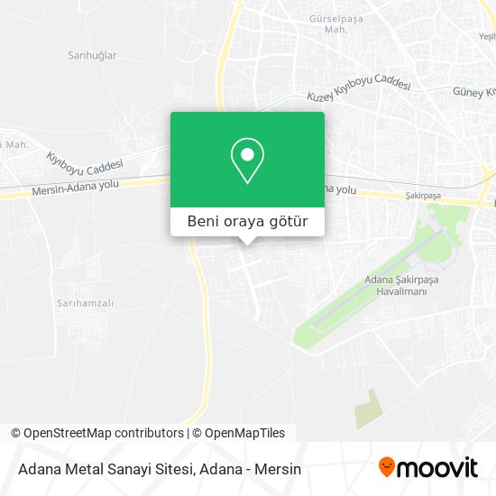 Adana Metal Sanayi Sitesi harita