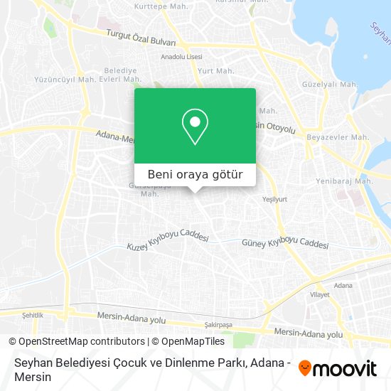 Seyhan Belediyesi Çocuk ve Dinlenme Parkı harita