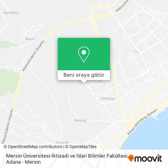 Mersin Üniversitesi-İktisadi ve İdari Bilimler Fakültesi harita