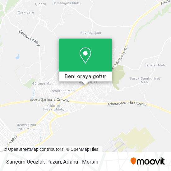 Sarıçam Ucuzluk Pazarı harita