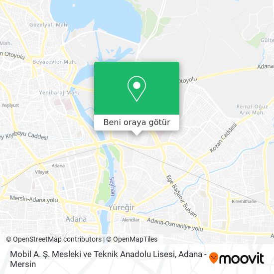 Mobil A. Ş. Mesleki ve Teknik Anadolu Lisesi harita