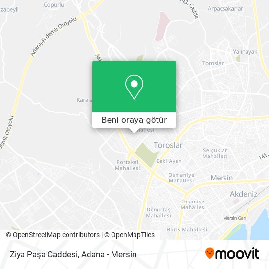 Ziya Paşa Caddesi harita