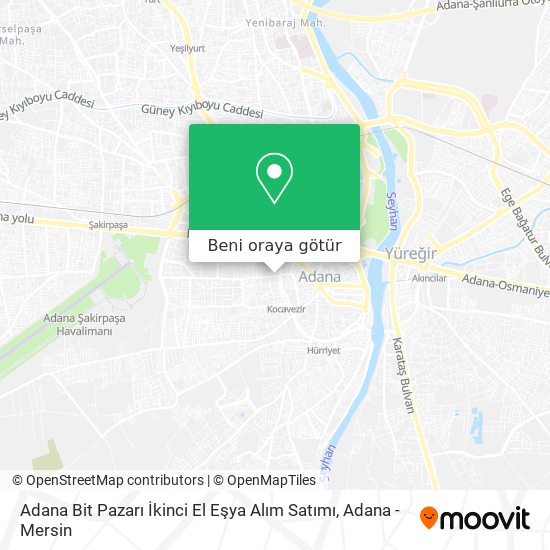 Adana Bit Pazarı İkinci El Eşya Alım Satımı harita