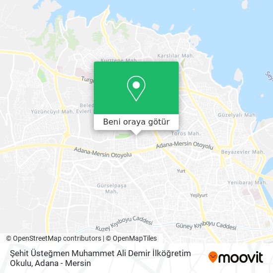 Şehit Üsteğmen Muhammet Ali Demir İlköğretim Okulu harita