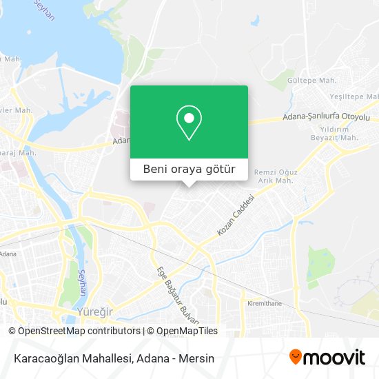 Karacaoğlan Mahallesi harita