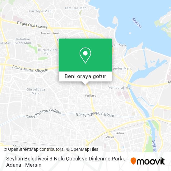 Seyhan Belediyesi 3 Nolu Çocuk ve Dinlenme Parkı harita