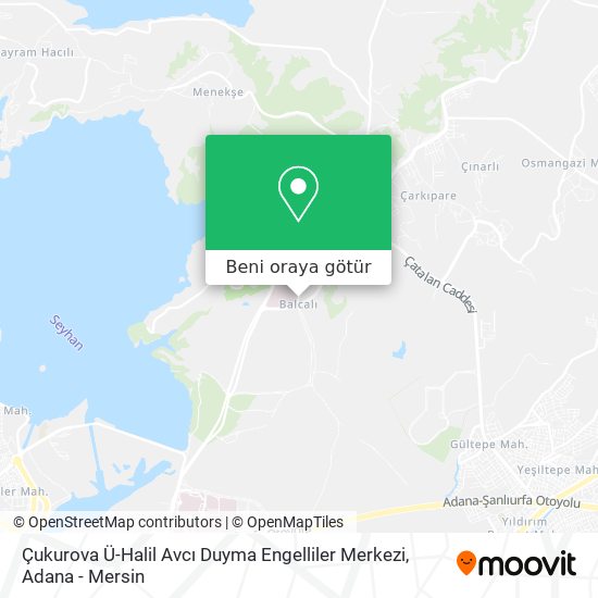 Çukurova Ü-Halil Avcı Duyma Engelliler Merkezi harita
