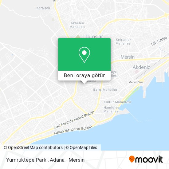 Yumruktepe Parkı harita