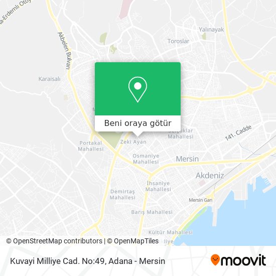 Kuvayi Milliye Cad. No:49 harita