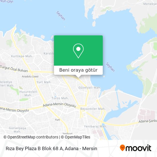 Rıza Bey Plaza B Blok 68 A harita