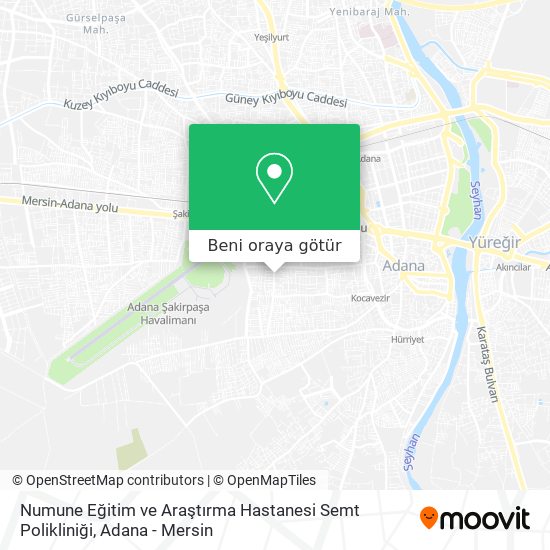 Numune Eğitim ve Araştırma Hastanesi Semt Polikliniği harita