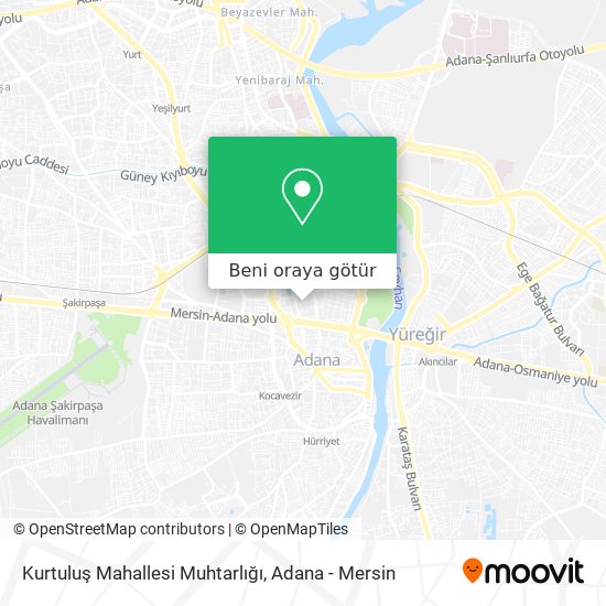 Kurtuluş Mahallesi Muhtarlığı harita