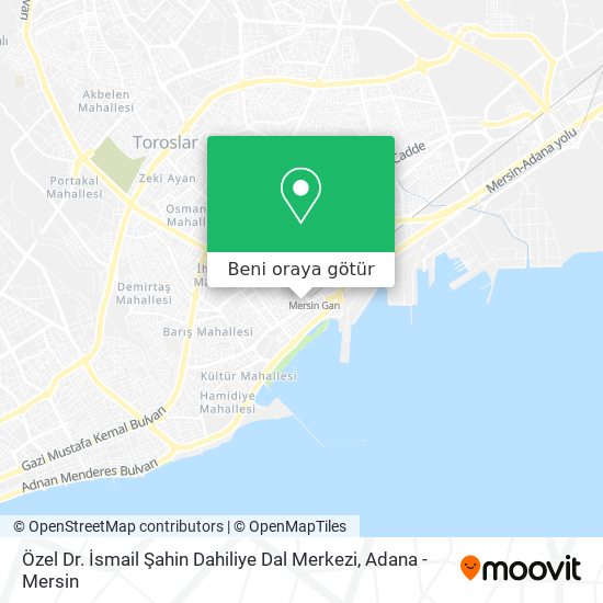 Özel Dr. İsmail Şahin Dahiliye Dal Merkezi harita