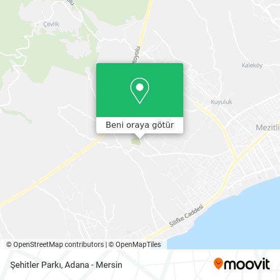 Şehitler Parkı harita