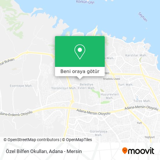 Özel Bilfen Okulları harita