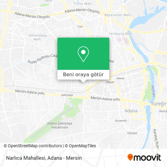 Narlıca Mahallesi harita